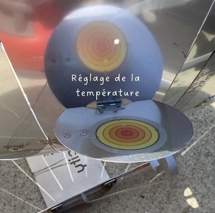 réglage température four solaire