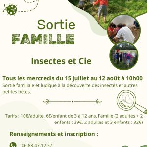Sortie famille 05/08/26 : Insectes et Cie