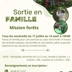 Sortie famille 07/08/26 : mission forêts